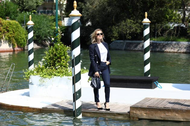 September 1, 2026, Venice Lido, Veneto, Italy: GRETA SCARANO, host of the 83rd Venice International Film.Festival, arrives in Venice Lido, Italy Venice Lido Italy - ZUMAc179 20260901_zep_c179_053 Copyright: xMickaelxChavetx