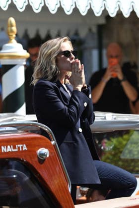 September 1, 2026, Venice Lido, Veneto, Italy: GRETA SCARANO, host of the 83rd Venice International Film.Festival, arrives in Venice Lido, Italy Venice Lido Italy - ZUMAc179 20260901_zep_c179_091 Copyright: xMickaelxChavetx