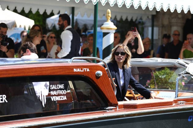 September 1, 2026, Venice Lido, Veneto, Italy: GRETA SCARANO, host of the 83rd Venice International Film.Festival, arrives in Venice Lido, Italy Venice Lido Italy - ZUMAc179 20260901_zep_c179_096 Copyright: xMickaelxChavetx