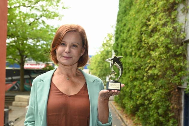 Schauspielerin Petra Blossey posiert beim grossen Fantreffen und Preisverleihung der RTL Serie Unter Uns