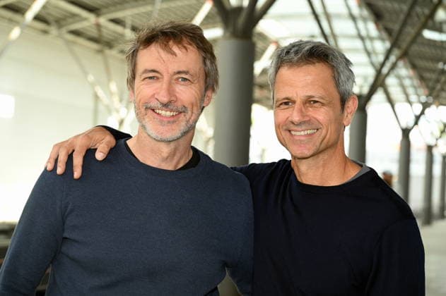 Schauspieler Guido Broscheit und Jens Hajek, l-r, posiert beim grossen Fantreffen und Preisverleihung der RTL Serie Unter Uns