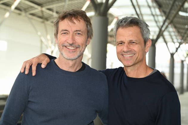 Schauspieler Guido Broscheit und Jens Hajek, l-r, posiert beim grossen Fantreffen und Preisverleihung der RTL Serie Unter Uns