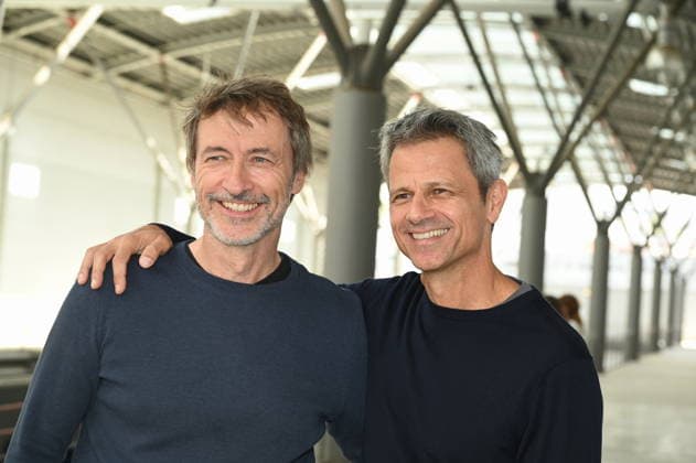 Schauspieler Guido Broscheit und Jens Hajek, l-r, posiert beim grossen Fantreffen und Preisverleihung der RTL Serie Unter Uns