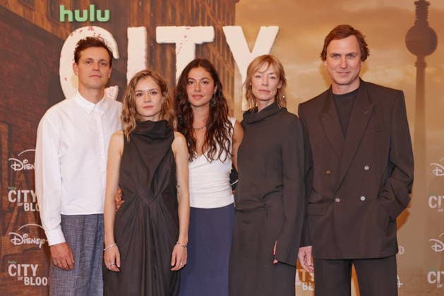 31.08.2026, Franz Hartwig, Lea Drinda, Soma Pysall, Jenny Schily, Lars Eidinger zur Premiere von City of Blood, Kino International, Berlin, Berlin Berlin