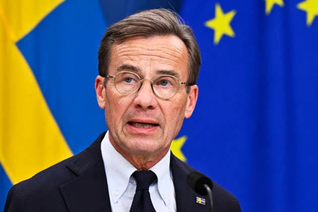 STOCKHOLM, SVERIGE 20260901 Statsminister Ulf Kristersson (M) under en pressträff pa Rosenbad med anledning av det besked som Tysklands regering presenterat rörande hybridangreppet i Leipzig den 4:e augusti. STOCKHOLM SVERIGE x10430x *** STOCKHOLM, SWEDEN 20260901 Prime Minister Ulf Kristersson during a press conference at Rosenbad following the announcement by the German government regarding the hybrid attack in Leipzig on August 4 STOCKHOLM SWEDEN x10430x  Copyright: xChristinexOlsson TTx PRESSTRÄFF OM EUROPEISKA SÄKERHETSLÄGET Tg0ANladtGY
