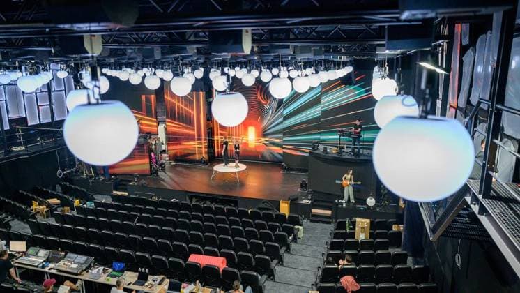 Essen: Proben zur neuen Show Groove im GOP ** NUR FÜR REDAKTIONELLE ZWECKE ** EDITORIAL USE ONLY **<p>Bei den Proben zur neuen Show Groove am Dienstag, den 1. September 2026, im GOP Artistical Theater an der Rottstraße in Essen. Deutschland NRW Bochum Copyright: UwexErnst