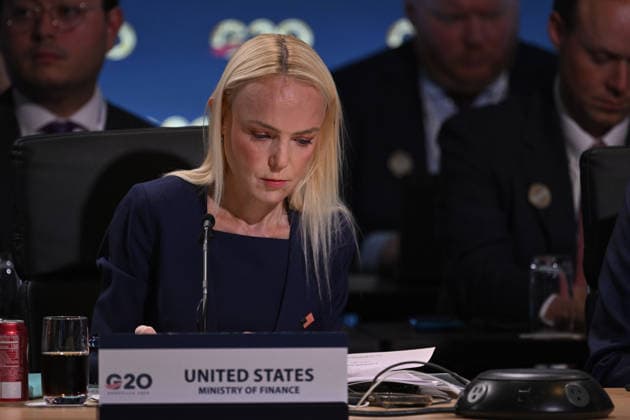 G20 Finance Ministers and Central Bank Governors Meeting In Asheville, North Carolina ASHEVILLE, USA - SEPTEMBER 1: US Treasury Department official Erin Browne takes part in the second day of the G20 summit of the Finance Ministers and Central Bank Governors Meeting at the Omni Grove Park Inn in Asheville, NC, United States on September 01, 2026. US Treasury Secretary Scott Bessent is hosting a two-day meeting of the Group of 20 world leaders in finance. Peter Zay Anadolu North Carolina United States. Editorial use only. Please get in touch for any other usage.  Copyright: x2026xAnadoluxPeterxZayx