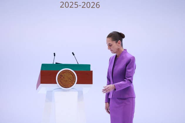 Mexican President Claudia Sheinbaum delivers second State of the Union address MEXICO CITY, MEXICO - SEPTEMBER 01: Mexican President Claudia Sheinbaum attends her second State of the Union address, at the National Palace, in Mexico City, Mexico on September 01, 2026. Sheinbaum, Mexico s first female president, presented key achievements from her administration before beginning a nationwide tour of the country s states. Daniel Cardenas Anadolu Mexico City Mexico. Editorial use only. Please get in touch for any other usage.  Copyright: x2026xAnadoluxDanielxCardenasx
