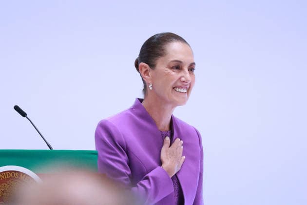 Mexican President Claudia Sheinbaum delivers second State of the Union address MEXICO CITY, MEXICO - SEPTEMBER 01: Mexican President Claudia Sheinbaum attends her second State of the Union address, at the National Palace, in Mexico City, Mexico on September 01, 2026. Sheinbaum, Mexico s first female president, presented key achievements from her administration before beginning a nationwide tour of the country s states. Daniel Cardenas Anadolu Mexico City Mexico. Editorial use only. Please get in touch for any other usage.  Copyright: x2026xAnadoluxDanielxCardenasx