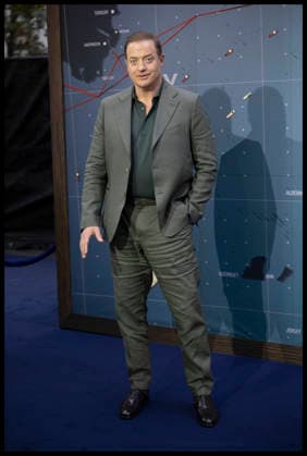 . 01 09 2026. London, United Kingdom. Brendan Fraser, who plays General Dwight Eisenhower, arriving at the Pressure premiere in London.  xStephenxLockx xi-Imagesx IIM-26973-0023