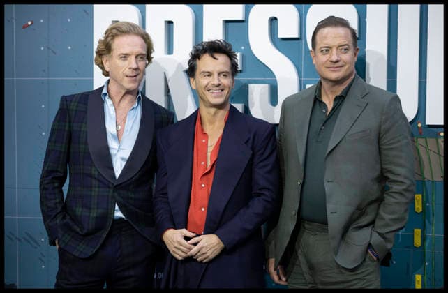 . 01 09 2026. London, United Kingdom. Damian Lewis, Andrew Scott and Brendan Fraser at the Pressure premiere in London.  xStephenxLockx xi-Imagesx IIM-26973-0027