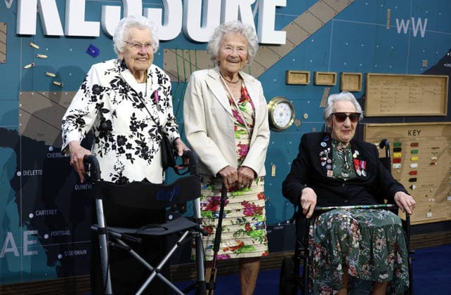 The European premiere of Pressure at Odeon Luxe Leicester Square, London. British World War II centenarian veterans - Ruth Barnwell, Dorothea Barron and Marie Scott attend the European premiere of Pressure at Odeon Luxe Leicester Square in London on September 1, 2026. London Odeon Luxe Leicester Square UK Copyright: xFredxDuvalx