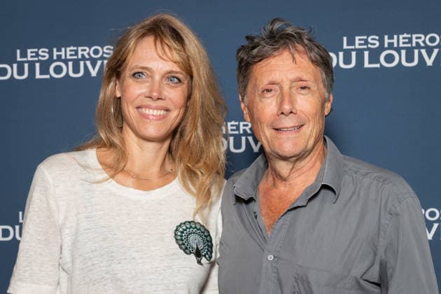 Les Heros Du Louvre Premiere - Paris AJ France Televisions host Antoine de Maximy and his wife Magali Benet attend the photocell of the « Les Heros Du Louvre » Paris Premiere at Cinema l Arlequin on September 1, 2026 in Paris, France. Photo by Alexis Jumeau ABACAPRESS.COM Paris France  Copyright: xJumeauxAlexis ABACAx
