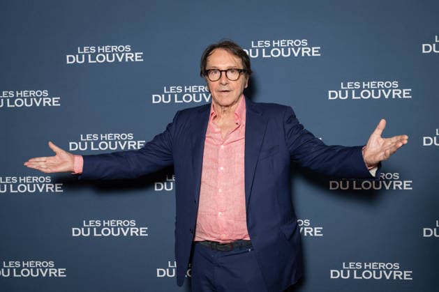 Les Heros Du Louvre Premiere - Paris AJ French actor Jean-Hugues Anglade attend the photocell of the « Les Heros Du Louvre » Paris Premiere at Cinema l Arlequin on September 1, 2026 in Paris, France. Photo by Alexis Jumeau ABACAPRESS.COM Paris France  Copyright: xJumeauxAlexis ABACAx