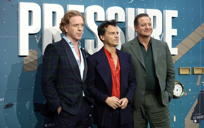 September 1, 2026, London, United Kingdom: Damian Lewis, Andrew Scott and Brendan Fraser attend the Pressure European Premiere at Odeon Luxe Leicester Square. London United Kingdom - ZUMAs197 20260901_aaa_s197_088 Copyright: xFredxDuvalx