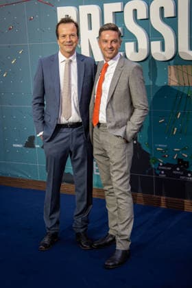 September 1, 2026, London, United Kingdom: Lucas Webb (R) attends the European Premiere of Pressure at Odeon Luxe Leicester Square. London United Kingdom - ZUMAs197 20260901_aaa_s197_162 Copyright: xLoredanaxSangiulianox
