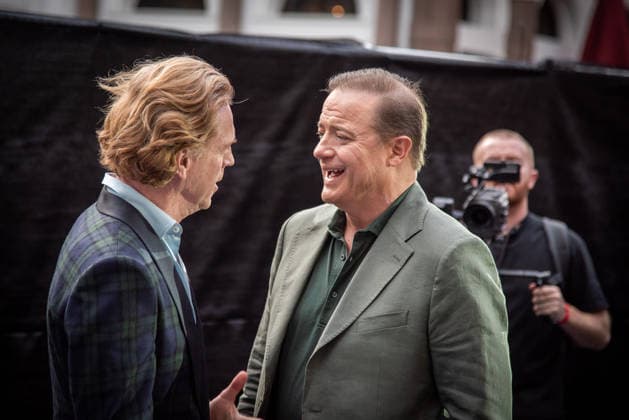 September 1, 2026, London, United Kingdom: Damian Lewis and Brendan Fraser attend the European Premiere of Pressure at Odeon Luxe Leicester Square. London United Kingdom - ZUMAs197 20260901_aaa_s197_175 Copyright: xLoredanaxSangiulianox