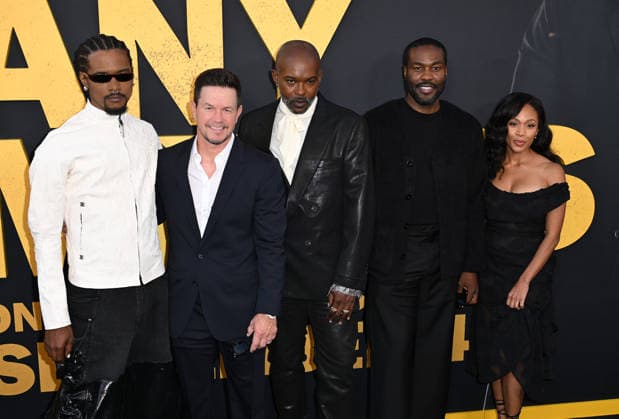 ˜By Any Means™ Los Angeles Premiere Chester Algernal Gordon, Mark Wahlberg, Elegance Bratton, Yahya Abdul-Mateen II and Nicole Beharie arriving to the By Any Means Los Angeles premiere held at the Paramount Theatre on September 1, 2026 in Los Angeles, CA. Los Angeles Paramount Theatre California USA Copyright: xLeexWattx xAFF-USA.COMx