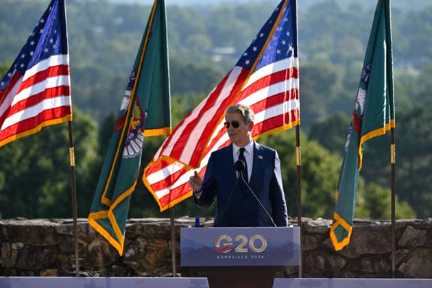 US Treasury Secretary Scott Bescent ASHEVILLE, USA - SEPTEMBER 1: US Treasury Secretary Scott Bescent holds a press conference at the conclusion of the G20 Summit of Finance Ministers and Central Bank Governors at the Omni Grove Park Inn in Asheville NC, United States on September 01, 2026 Peter Zay Anadolu North Carolina United States. Editorial use only. Please get in touch for any other usage.  Copyright: x2026xAnadoluxPeterxZayx