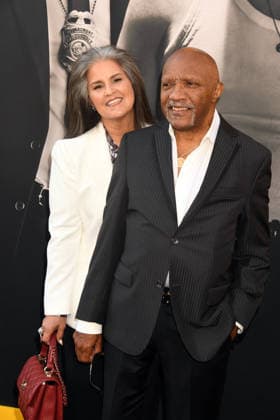 LOS ANGELES, CA - SEPTEMBER 1: Tracy Eisley and Ernie Isley at the LA premiere of By Any Means on September 1, 2026 at Paramount Theatre in Los Angeles, California. Copyright: xJeffreyxMayerx