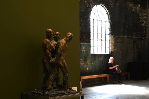 SYDNEY CONTEMPORARY MEDIA PREVIEW, ˜Triumvirate™ by artist Laurence Edwards during a preview of the 10th edition of the Sydney Contemporary Art Fair, at Carriageworks, in Sydney, Wednesday, September 2, 2026. ( NO ARCHIVING SYDNEY NSW AUSTRALIA  Copyright: xDEANxLEWINSx 20260902166263651367