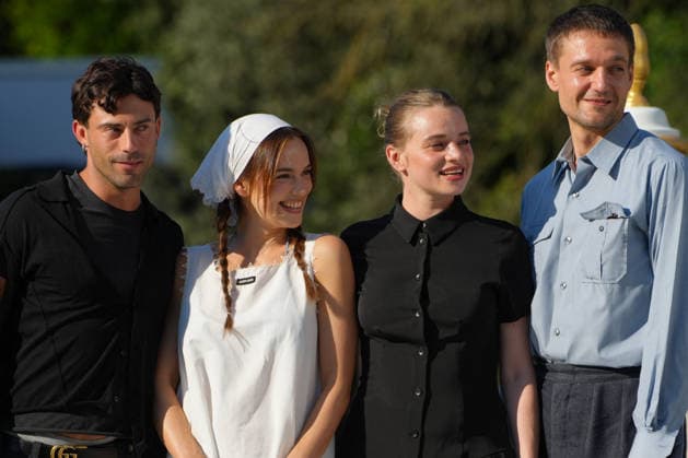 Aaron Altaras, Emilia Schule, Luna Wedler, and Lucas Englander arriving ahead of the 83rd Venice International Film Festival on September 1, 2026, in Venice, Italy. Lucia Sabatelli, Bestimage, Venice, Italy  Copyright: xLuciaxSabatellix xBestimagexLuciaxSabatellix xBestimagex