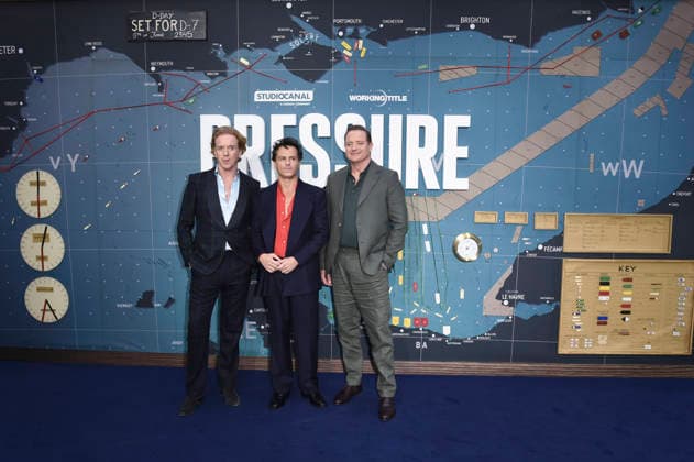 Damian Lewis, Andrew Scott und Brendan Fraser bei der Premiere des Kinofilms Pressure im Odeon Luxe Leicester Square. London, 01.09.2026 *** Damian Lewis, Andrew Scott, and Brendan Fraser at the premiere of the movie *Pressure* at the Odeon Luxe Leicester Square in London, September 1, 2026 Foto:xS.xVasx xFuturexImagex pressure_6963