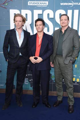 Damian Lewis, Andrew Scott und Brendan Fraser bei der Premiere des Kinofilms Pressure im Odeon Luxe Leicester Square. London, 01.09.2026 *** Damian Lewis, Andrew Scott, and Brendan Fraser at the premiere of the movie *Pressure* at the Odeon Luxe Leicester Square in London, September 1, 2026 Foto:xS.xVasx xFuturexImagex pressure_6965