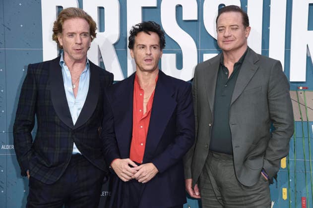Damian Lewis, Andrew Scott und Brendan Fraser bei der Premiere des Kinofilms Pressure im Odeon Luxe Leicester Square. London, 01.09.2026 *** Damian Lewis, Andrew Scott, and Brendan Fraser at the premiere of the movie *Pressure* at the Odeon Luxe Leicester Square in London, September 1, 2026 Foto:xS.xVasx xFuturexImagex pressure_6966