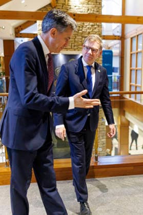 Johann Wadephul (CDU), Bundesaussenminister, nimmt am Gymnich-Treffen der Aussenminister der EU teil. Hier beim Treffen mit dem Aussenminister von Grossbritannien, Ed Miliband. Wicklow, 02.09.2026. Fotografiert im Auftrag des Auswaertigen Amtes Wicklow Irland Copyright: xThomasxImox