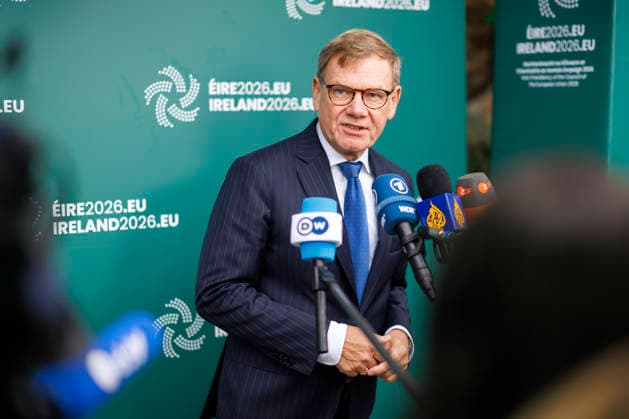 Johann Wadephul (CDU), Bundesaussenminister, nimmt am Gymnich-Treffen der Aussenminister der EU teil. Hier bei einem Pressestatement. Wicklow, 02.09.2026. Fotografiert im Auftrag des Auswaertigen Amtes Wicklow Irland Copyright: xThomasxImox