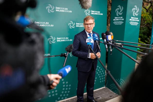 Johann Wadephul (CDU), Bundesaussenminister, nimmt am Gymnich-Treffen der Aussenminister der EU teil. Hier bei einem Pressestatement. Wicklow, 02.09.2026. Fotografiert im Auftrag des Auswaertigen Amtes Wicklow Irland Copyright: xThomasxImox