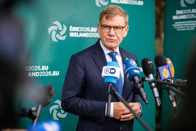 Johann Wadephul (CDU), Bundesaussenminister, nimmt am Gymnich-Treffen der Aussenminister der EU teil. Hier bei einem Pressestatement. Wicklow, 02.09.2026. Fotografiert im Auftrag des Auswaertigen Amtes Wicklow Irland Copyright: xThomasxImox