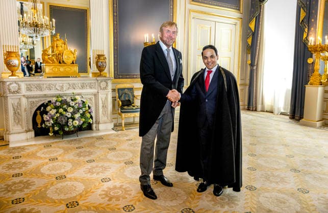 02-09-2026 Palace King Willem-Alexander during a meeting with the ambassador of the United Mexican States, Her Excellency A. Buenrostro Massieu, at palace Noordeinde in The Hague. Â  Copyright: xPPEx