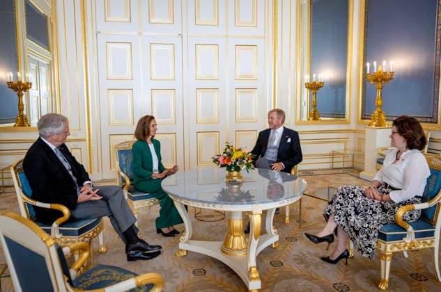 02-09-2026 Palace King Willem-Alexander during a meeting with the ambassador of the Algeria, M.A. Gasmi, at palace Noordeinde in The Hague. Â  Copyright: xPPEx