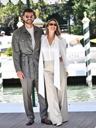 Entertainment Bilder des Tages IPA88025362 - Venice, 83rd Venice International Film Festival 2026 - Day 1 - Arrivals at the Excelsior Hotel pier - Pictured: Beatrice Valli, Marco Fantini  Copyright: xSimonexComix xPoolxPhotoxEventsx08x 88025362