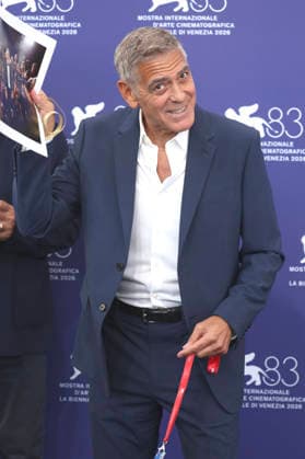 George Clooney beim Photocall anlässlich der Verleihung des Goldenen Löwen für das Lebenswerk auf der Biennale di Venezia 2026 83. Internationale Filmfestspiele von Venedig im Palazzo del Casino. Venedig, 02.09.2026