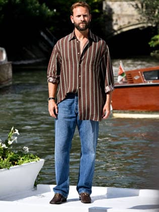 IPA88031273 - Venice, 83rd Venice International Film Festival 2026 - Day 1 - Arrivals at the Excelsior Hotel™s pier - Pictured: Alessandro Borghi  Copyright: xSimonexComix xPoolxPhotoxEventsx08x 88031273