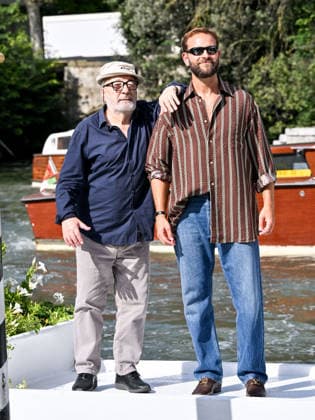 IPA88031666 - Venice, 83rd Venice International Film Festival 2026 Day 1 Arrivals at the Excelsior Hotel pier Pictured: Alessandro Borghi, Gianni Amelio  Copyright: xSimonexComix xPoolxPhotoxEventsx08x 88031666