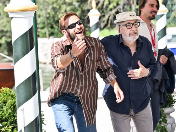 IPA88031698 - Venice, 83rd Venice International Film Festival 2026 - Day 1 - Arrivals at the Excelsior Hotel pier - Pictured: Alessandro Borghi, Gianni Amelio  Copyright: xSimonexComix xPoolxPhotoxEventsx08x 88031698