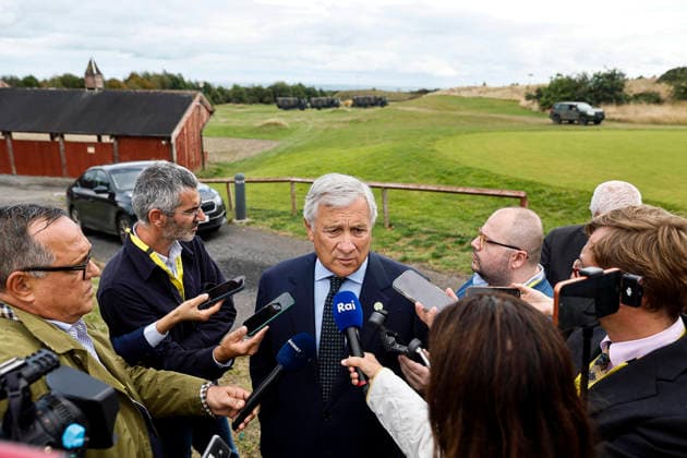 September 2, 2026, Wicklow, IRLANDA LEINSTER: Italian Foreign Minister Antonio Tajani at the informal meeting of foreign ministers, Gymnich, in Wicklow, Ireland, 2 September 2026. ANSA ANGELO CARCONI. Wicklow IRLANDA LEINSTER  - ZUMAa110 20260902_zaf_a110_045 Copyright: xAngeloxCarconix