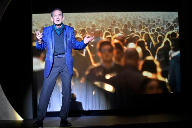 Max Tidof bei der Fotoprobe zum Theaterstück Putsch - Anleitung zur Zerstörung einer Demokratie im Schlosspark Theater. Berlin, 02.09.2026