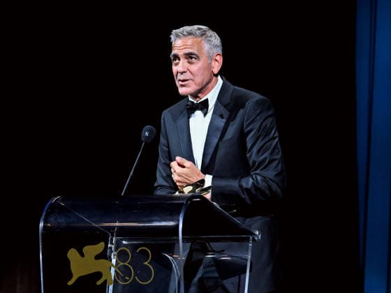 IPA88039088 - Venice, 83rd Venice International Film Festival 2026 - Night 1 - Opening ceremony in the Sala Grande for the Lifetime Achievement Lion - pictured: GEORGE CLOONEY  Copyright: xSimonexComix xPoolxPhotoxEventsx08x 88039088