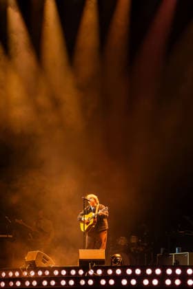 Der schottische Sänger Lewis Capaldi bei seinem Auftritt beim Superbloom im Olympiapark in München. München Olympiapark Bayern Deutschland