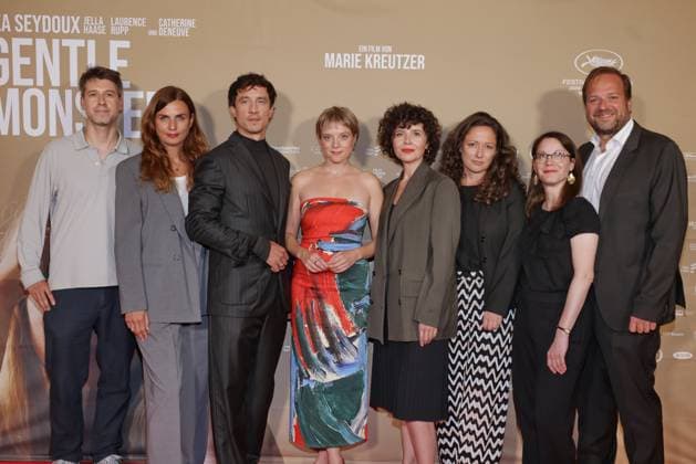 Gentle Monster Laurence Rupp, Marie Kreutzer, Jella Haase und das Filmteam Premiere Gentle Monster im Delphi Filmpalast, Berlin Datum: 02.09.2026 Copyright: xEventpress Kratschx