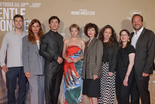 Gentle Monster Laurence Rupp, Marie Kreutzer, Jella Haase und das Filmteam Premiere Gentle Monster im Delphi Filmpalast, Berlin Datum: 02.09.2026 Copyright: xEventpress Kratschx