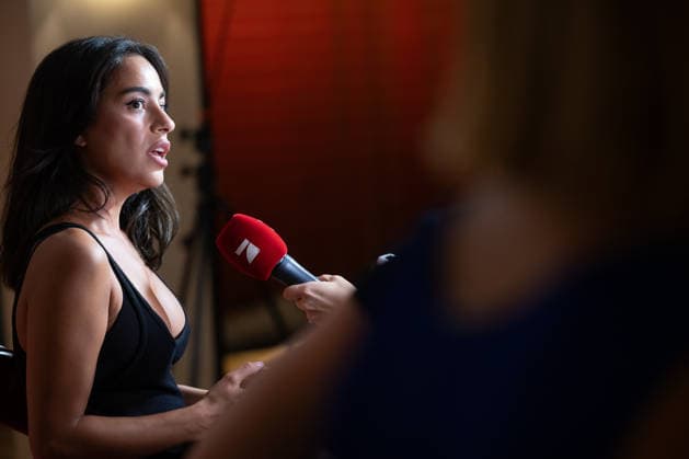 Premiere GENTLE MONSTER Gizem Emre im Interview Premiere von GENTLE MONSTER im Delphi Filmpalast Kino in Berlin Copyright: xEventpressx