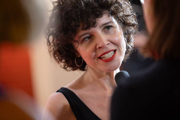 Premiere GENTLE MONSTER Marie Kreutzer im Interview Premiere von GENTLE MONSTER im Delphi Filmpalast Kino in Berlin Copyright: xEventpressx