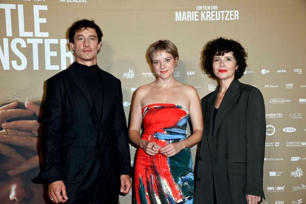Laurence Rupp, Jella Haase und Marie Kreutzer bei der Premiere des Gentle Monster im Delphi Filmpalast. Berlin, 02.09.2026