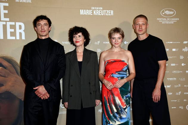 Laurence Rupp, Marie Kreutzer, Jella Haase und Anton Rubtsov bei der Premiere des Gentle Monster im Delphi Filmpalast. Berlin, 02.09.2026